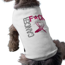 Fuck Cancer - Head and Neck Cancer Dog Tshirt