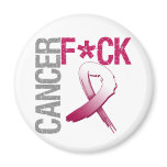 Fuck Cancer - Head and Neck Cancer Refrigerator Magnet