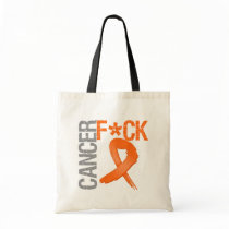 Fuck Cancer - Kidney Cancer (Orange Ribbon) Bags