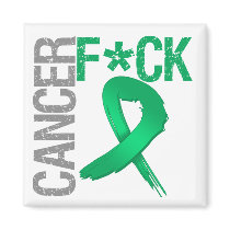 Fuck Cancer - Liver Cancer Fridge Magnet