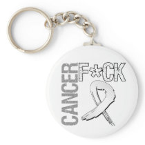 Fuck Cancer - Lung Cancer Keychain