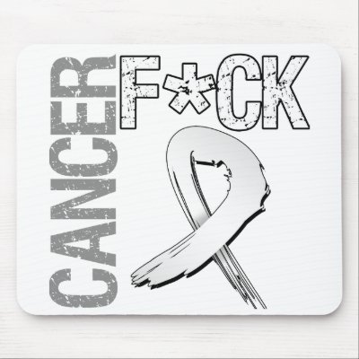 Fuck Cancer - Lung Cancer Mouse Pad by cancerapparel