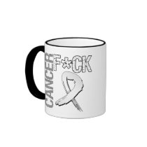 Fuck Cancer - Lung Cancer Coffee Mugs