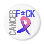 Fuck Cancer - Male Breast Cancer Refrigerator Magnets