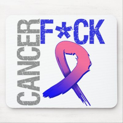 Fuck Cancer - Male Breast Cancer Mousepads by cancerapparel