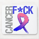 Fuck Cancer - Male Breast Cancer mousepads
