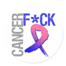 Fuck Cancer - Male Breast Cancer Stickers