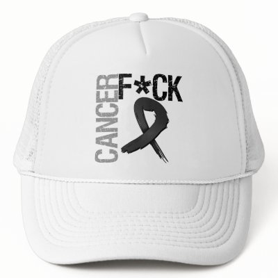 Fuck Cancer - Melanoma Hats by cancerapparel