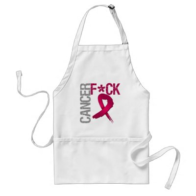 Fuck Cancer - Multiple Myeloma Aprons by cancerapparel