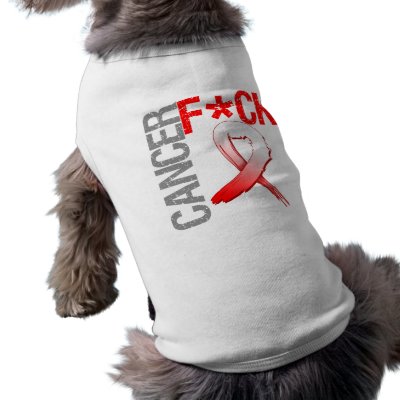 Fuck Cancer - Oral Cancer Pet Clothes by cancerapparel