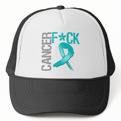 Fuck Cancer - Ovarian Cancer by cancerapparel