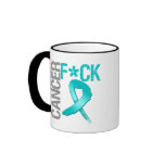 Fuck Cancer - Ovarian Cancer Coffee Mugs