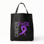 Fuck Cancer - Pancreatic Cancer Canvas Bag