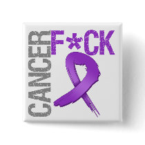 Fuck Cancer - Pancreatic Cancer Buttons
