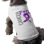 Fuck Cancer - Pancreatic Cancer pet clothing