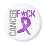 Fuck Cancer - Pancreatic Cancer Refrigerator Magnet