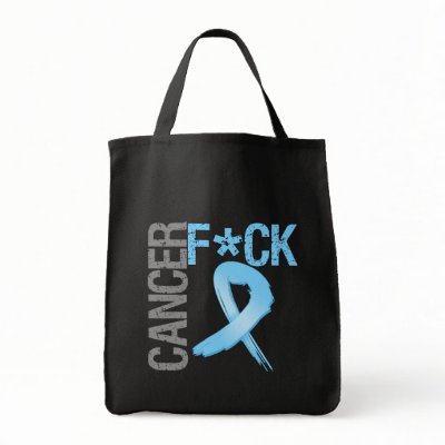 Fuck Cancer - Prostate Cancer Bag by cancerapparel