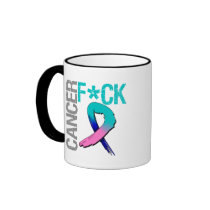 Fuck Cancer - Thyroid Cancer Coffee Mugs