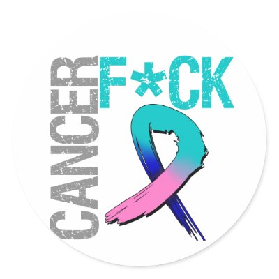 Fuck Cancer - Thyroid Cancer by cancerapparel