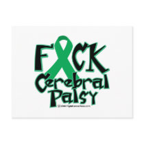 Fuck Cerebral Palsy Post Card