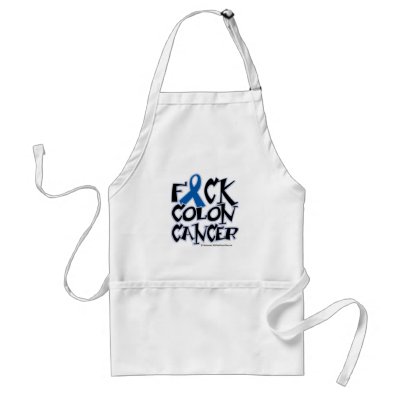 Fuck Colon Cancer Apron by fightcancertees