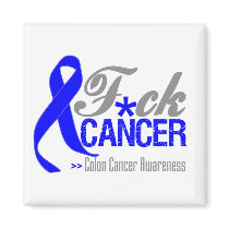 Fuck Colon Cancer Fridge Magnets