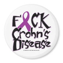Fuck Crohn's Disease Refrigerator Magnet