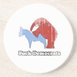 Fuck Democrats Faded.png Coaster