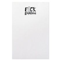 Fuck Emphysema Stationery Paper