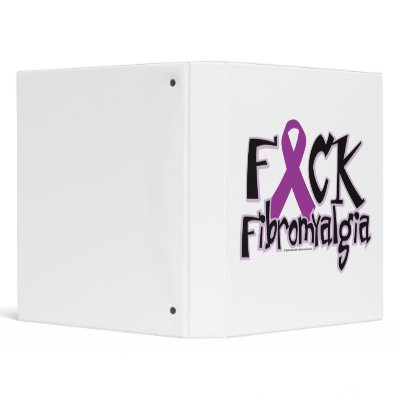Fuck Fibromyalgia Vinyl Binder by fightcancertees