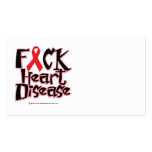 Fuck Heart Disease business cards