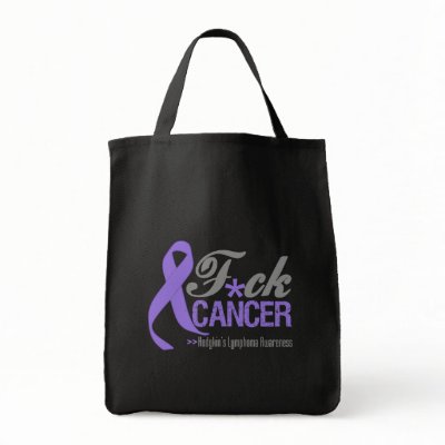 Fuck Hodgkin's Lymphoma Bag by cancerapparel