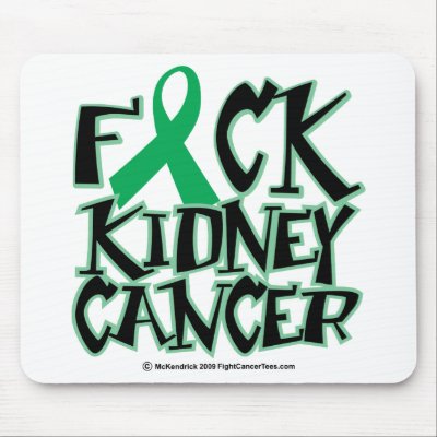 Fuck Kidney Cancer Mousepads by fightcancertees