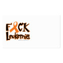 Fuck Leukaemia business cards