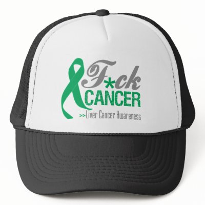 Fuck Liver Cancer Trucker Hat by cancerapparel