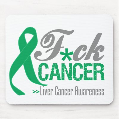 Fuck Liver Cancer Mousepad by cancerapparel