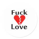 Fuck Love Sticker