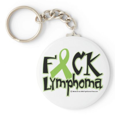 Fuck Lymphoma Keychain by fightcancertees