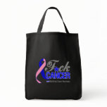 Fuck Male Breast Cancer Canvas Bags
