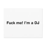 Fuck Me Im a DJ postcards