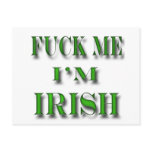 Fuck Me I'm Irish Postcards