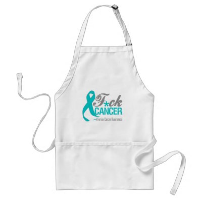 Fuck Ovarian Cancer Aprons by cancerapparel