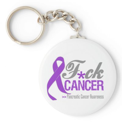 Fuck Pancreatic Cancer Key Chains by cancerapparel