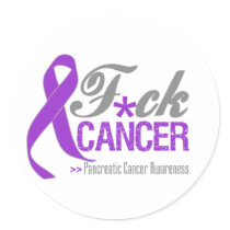 Fuck Pancreatic Cancer Round Sticker
