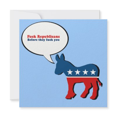 Fuck Republicans before they fuck you Personalized Invites by AntiRepublican