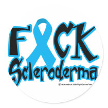 Fuck Scleroderma Round Stickers