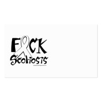 Fuck Scoliosis Business Card