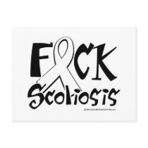 Fuck Scoliosis Post Card