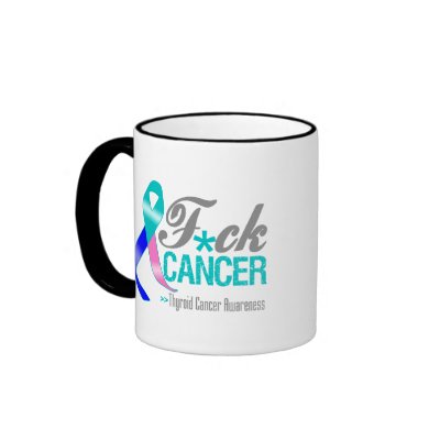 Fuck Thyroid Cancer Mug by cancerapparel