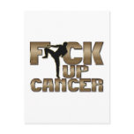 Fuck Up Cancer Fighter Post Card